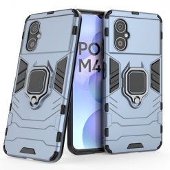 Lacné Kryty | Odolný kryt Ring Armor modrý – Xiaomi Poco M5 / M4 5G | Lacné Kryty