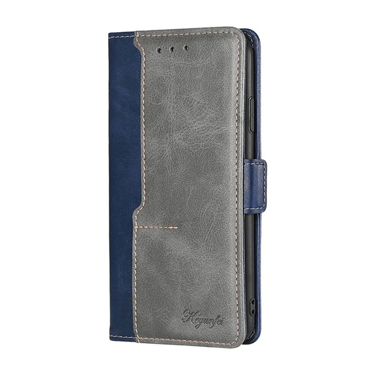 Peňaženkové puzdro Contrast Color Case modro-sivé – Oppo A57s