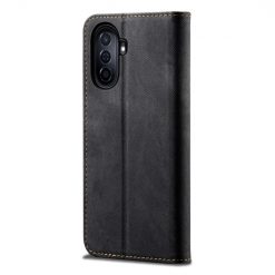 Peňaženkové puzdro Denim Texture čierne – Huawei Nova Y70 | Lacné Kryty Lacné Kryty | Peňaženkové puzdro Denim Texture čierne – Huawei Nova Y70 | Lacné Kryty