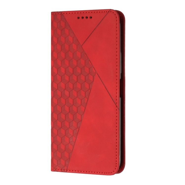 Peňaženkové puzdro Diamond Pattern case červené – Motorola Moto E32 / E32s