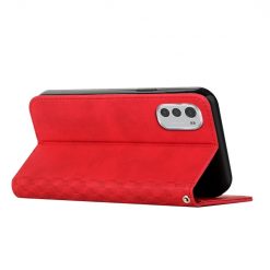 Peňaženkové puzdro Diamond Pattern case červené – Motorola Moto E32 / E32s | Lacné Kryty Lacné Kryty | Peňaženkové puzdro Diamond Pattern case červené – Motorola Moto E32 / E32s | Lacné Kryty