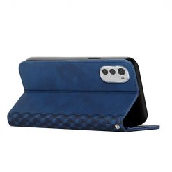 Lacné Kryty | Peňaženkové puzdro Diamond Pattern case modré – Motorola Moto E32 / E32s | Lacné Kryty