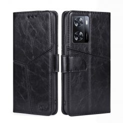 Peňaženkové puzdro Geometric Stitching case čierne – Oppo A57s | Lacné Kryty Lacné Kryty | Peňaženkové puzdro Geometric Stitching case čierne – Oppo A57s | Lacné Kryty