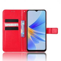 Lacné Kryty | Peňaženkové puzdro Grand case červené – Oppo A17 | Lacné Kryty
