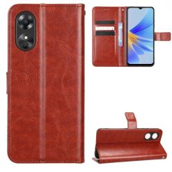 Lacné Kryty | Peňaženkové puzdro Grand case hnedé – Oppo A17 | Lacné Kryty
