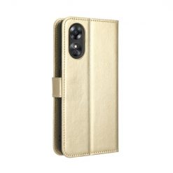 Lacné Kryty | Peňaženkové puzdro Grand case zlaté – Oppo A17 | Lacné Kryty