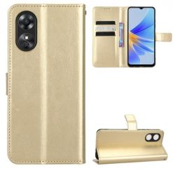 Lacné Kryty | Peňaženkové puzdro Grand case zlaté – Oppo A17 | Lacné Kryty