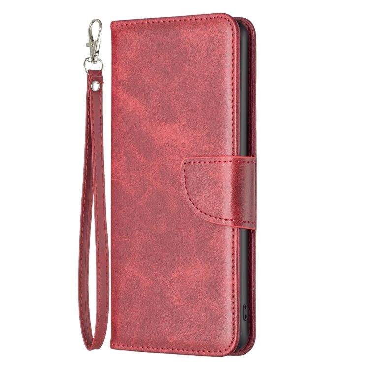 Peňaženkové puzdro Retro Lambskin červené – Motorola Moto E32 / E32s