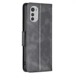 Peňaženkové puzdro Retro Lambskin čierne – Motorola Moto E32 / E32s | Lacné Kryty Lacné Kryty | Peňaženkové puzdro Retro Lambskin čierne – Motorola Moto E32 / E32s | Lacné Kryty