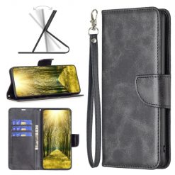 Peňaženkové puzdro Retro Lambskin čierne – Motorola Moto E32 / E32s | Lacné Kryty Lacné Kryty | Peňaženkové puzdro Retro Lambskin čierne – Motorola Moto E32 / E32s | Lacné Kryty