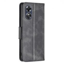 Peňaženkové puzdro Retro Lambskin čierne – Oppo A17 | Lacné Kryty Lacné Kryty | Peňaženkové puzdro Retro Lambskin čierne – Oppo A17 | Lacné Kryty