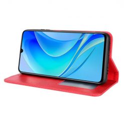 Lacné Kryty | Peňaženkové puzdro Retro Leather červené – Huawei Nova Y70 | Lacné Kryty