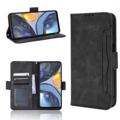 Lacné Kryty | Peňaženkové puzdro Slots case čierne – Motorola Moto E32 / E32s | Lacné Kryty