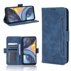 Lacné Kryty | Peňaženkové puzdro Slots case modré – Motorola Moto E32 / E32s | Lacné Kryty