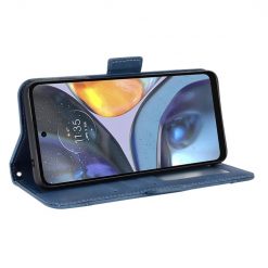 Lacné Kryty | Peňaženkové puzdro Slots case modré – Motorola Moto E32 / E32s | Lacné Kryty