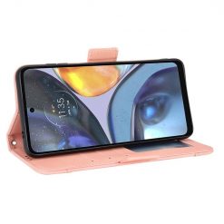 Peňaženkové puzdro Slots case ružové – Motorola Moto E32 / E32s | Lacné Kryty Lacné Kryty | Peňaženkové puzdro Slots case ružové – Motorola Moto E32 / E32s | Lacné Kryty