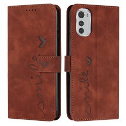 Lacné Kryty | Peňaženkové puzdro Smile case hnedé – Motorola Moto E32 / E32s | Lacné Kryty