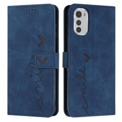 Lacné Kryty | Peňaženkové puzdro Smile case modré – Motorola Moto E32 / E32s | Lacné Kryty