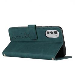Lacné Kryty | Peňaženkové puzdro Smile case zelené – Motorola Moto E32 / E32s | Lacné Kryty