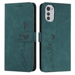 Lacné Kryty | Peňaženkové puzdro Smile case zelené – Motorola Moto E32 / E32s | Lacné Kryty