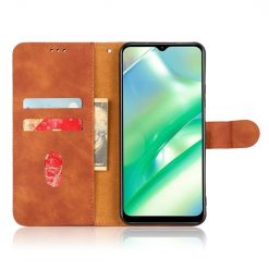 Peňaženkové puzdro Solid hnedé – Realme C33 | Lacné Kryty Lacné Kryty | Peňaženkové puzdro Solid hnedé – Realme C33 | Lacné Kryty