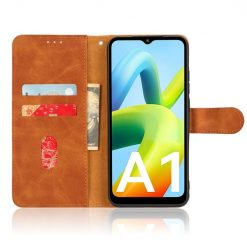 Lacné Kryty | Peňaženkové puzdro Solid hnedé – Xiaomi Redmi A1 / A2 | Lacné Kryty