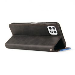 Lacné Kryty | Peňaženkové puzdro Stitching čierno-modré – Samsung Galaxy A22 5G | Lacné Kryty