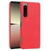 Lacné Kryty | Zadný kryt Crocodile Texture biely – Sony Xperia 5 IV 5G | Lacné Kryty