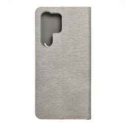 Lacné Kryty | Knižkové puzdro Luna Book strieborné – Samsung Galaxy S23 Ultra | Lacné Kryty