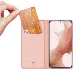 Lacné Kryty | Peňaženkové puzdro Dux Ducis Skin Pro ružové – Samsung Galaxy S23+ (S23 Plus) | Lacné Kryty