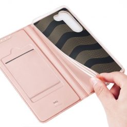 Lacné Kryty | Peňaženkové puzdro Dux Ducis Skin Pro ružové – Samsung Galaxy S23+ (S23 Plus) | Lacné Kryty