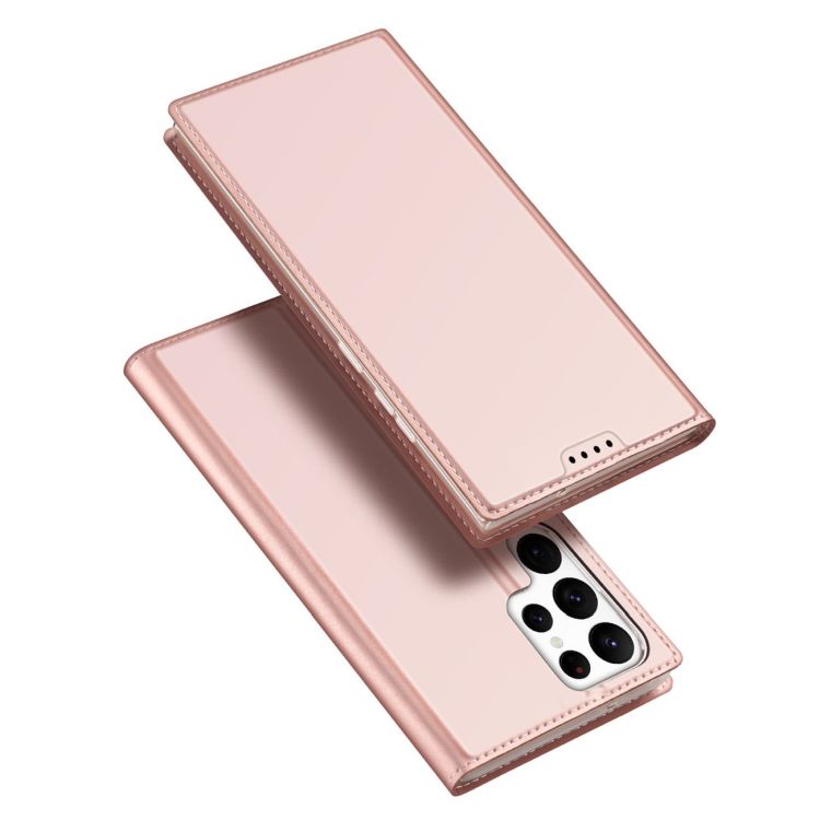 Peňaženkové puzdro Dux Ducis Skin Pro ružové – Samsung Galaxy S23 Ultra