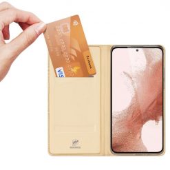 Peňaženkové puzdro Dux Ducis Skin Pro zlaté – Samsung Galaxy S23 | Lacné Kryty Lacné Kryty | Peňaženkové puzdro Dux Ducis Skin Pro zlaté – Samsung Galaxy S23 | Lacné Kryty