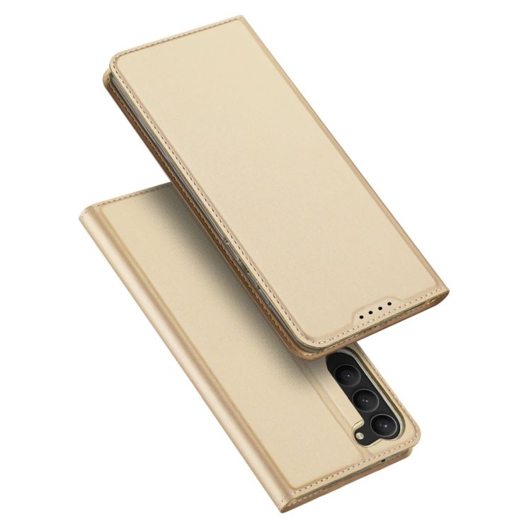 Peňaženkové puzdro Dux Ducis Skin Pro zlaté – Samsung Galaxy S23+ 