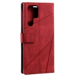 Knižkové puzdro Rhombus červené – Samsung Galaxy S23 Ultra | Lacné Kryty Lacné Kryty | Knižkové puzdro Rhombus červené – Samsung Galaxy S23 Ultra | Lacné Kryty