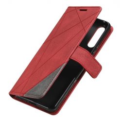 Knižkové puzdro Rhombus červené – Sony Xperia 10 IV | Lacné Kryty Lacné Kryty | Knižkové puzdro Rhombus červené – Sony Xperia 10 IV | Lacné Kryty