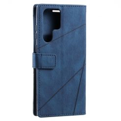 Knižkové puzdro Rhombus modré – Samsung Galaxy S23 Ultra | Lacné Kryty Lacné Kryty | Knižkové puzdro Rhombus modré – Samsung Galaxy S23 Ultra | Lacné Kryty