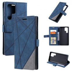 Knižkové puzdro Rhombus modré – Samsung Galaxy S23 Ultra | Lacné Kryty Lacné Kryty | Knižkové puzdro Rhombus modré – Samsung Galaxy S23 Ultra | Lacné Kryty
