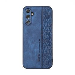 Lacné Kryty | Peňaženkové puzdro Embossing Pattern Mandala Flower modré – Samsung Galaxy A14 4G/5G
