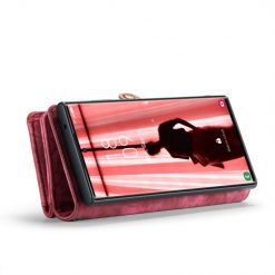 Multifunkčné peňaženkové puzdro CaseMe Detachable červené – Samsung Galaxy S23 Ultra | Lacné Kryty Lacné Kryty | Multifunkčné peňaženkové puzdro CaseMe Detachable červené – Samsung Galaxy S23 Ultra | Lacné Kryty