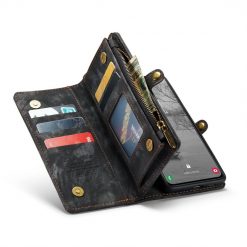 Lacné Kryty | Multifunkčné peňaženkové puzdro CaseMe Detachable čierne – Samsung Galaxy S23 | Lacné Kryty