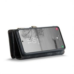 Lacné Kryty | Multifunkčné peňaženkové puzdro CaseMe Detachable čierne – Samsung Galaxy S23 | Lacné Kryty