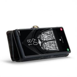 Lacné Kryty | Multifunkčné peňaženkové puzdro CaseMe Detachable čierne – Samsung Galaxy S23 Ultra | Lacné Kryty