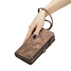 Multifunkčné peňaženkové puzdro CaseMe Detachable hnedé – Samsung Galaxy S23 | Lacné Kryty Lacné Kryty | Multifunkčné peňaženkové puzdro CaseMe Detachable hnedé – Samsung Galaxy S23 | Lacné Kryty