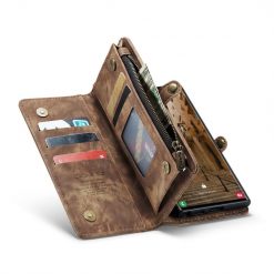 Multifunkčné peňaženkové puzdro CaseMe Detachable hnedé – Samsung Galaxy S23 Ultra | Lacné Kryty Lacné Kryty | Multifunkčné peňaženkové puzdro CaseMe Detachable hnedé – Samsung Galaxy S23 Ultra | Lacné Kryty