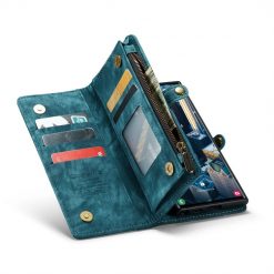 Lacné Kryty | Multifunkčné peňaženkové puzdro CaseMe Detachable modré – Samsung Galaxy S23 Ultra | Lacné Kryty