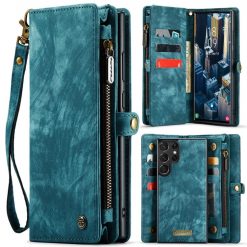 Lacné Kryty | Multifunkčné peňaženkové puzdro CaseMe Detachable modré – Samsung Galaxy S23 Ultra | Lacné Kryty