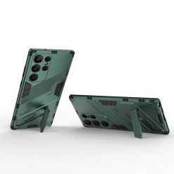 Lacné Kryty | Odolný Kryt Punk armor case zelený – Samsung Galaxy S23 Ultra | Lacné Kryty