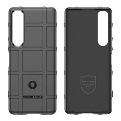 Lacné Kryty | Odolný kryt Rugged Shield čierny – Sony Xperia 1 IV | Lacné Kryty