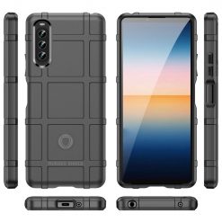 Lacné Kryty | Odolný kryt Rugged Shield čierny – Sony Xperia 10 IV | Lacné Kryty